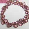 This listing is for the 47 Pieces of AAA quality Mystic Pink Quartz Faceted Heart briolettes in size of 8 mm approx,,Length: 7.5 inch